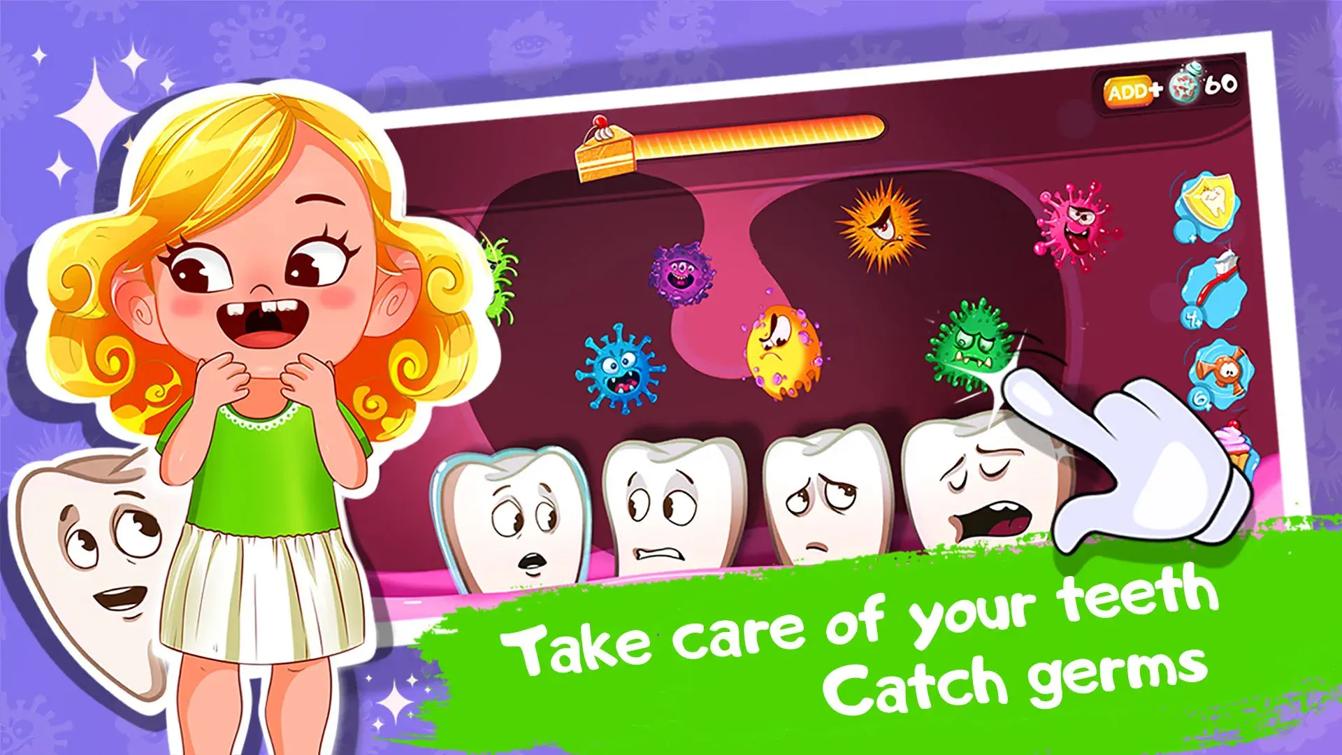 Teeth care : dentist games slide 1